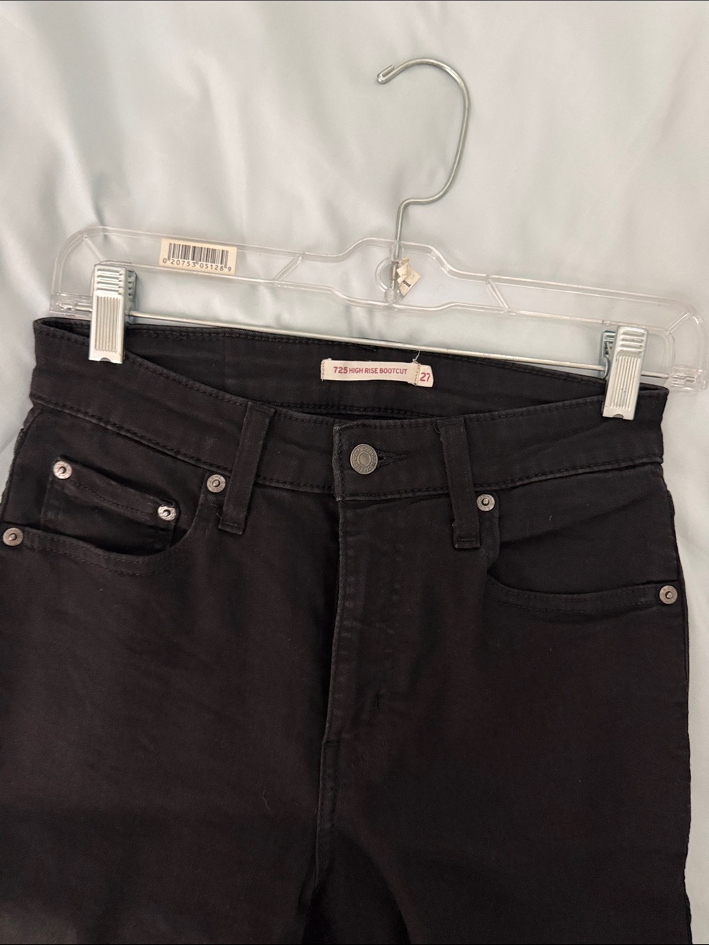 Levi Strauss & Co High-Rise Black Women's Bootcut Jeans W27 L30